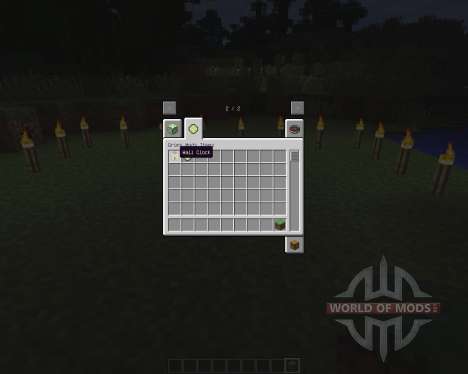 Wall Clock [1.6.2] for Minecraft