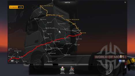Map Of Russia - RusMap for Euro Truck Simulator 2