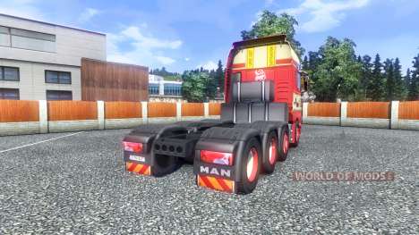 Skin Torben rafn on the truck MAN for Euro Truck Simulator 2