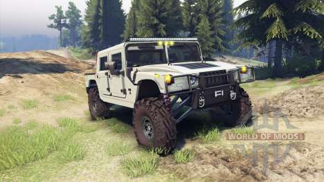 Hummer H1 army tan for Spin Tires