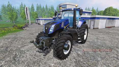 New Holland T8.320 blue black wavy v2.0 for Farming Simulator 2015