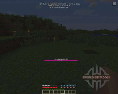 Advanced HUD [1.6.2] for Minecraft