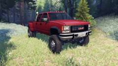 GMC Suburban 1995 Crew Cab Dually red for Spin Tires