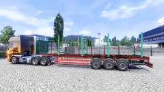 An empty semi-trailer for Euro Truck Simulator 2