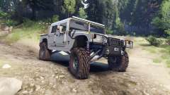Hummer H1 silver for Spin Tires