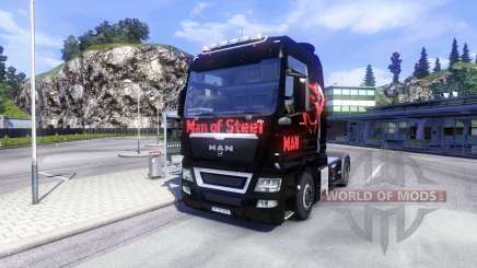 Skin Man Of Steel on the truck MAN for Euro Truck Simulator 2