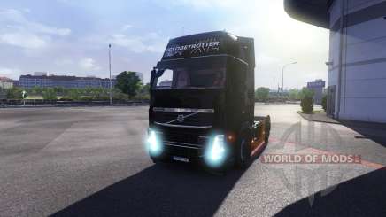 New lights and mud flaps at Volvo for Euro Truck Simulator 2