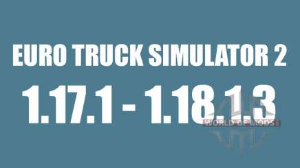 Patch 1.17.1 to 1.18.1.3 for Euro Truck Simulator 2