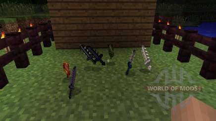 Cyan Warrior Swords [1.6.2] for Minecraft