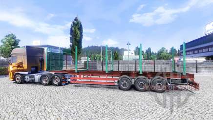 An empty semi-trailer for Euro Truck Simulator 2