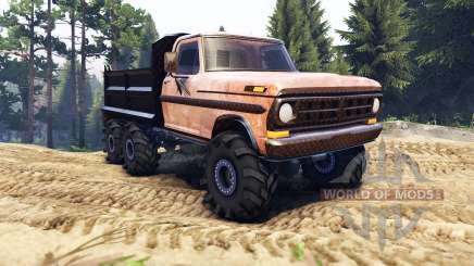 Ford F-100 6x6 v2.0 rusty for Spin Tires