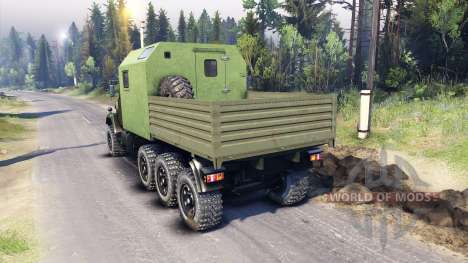 KrAZ-7140 green for Spin Tires