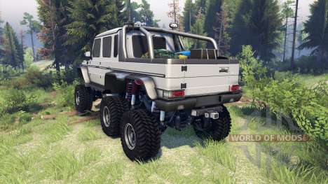 Mercedes-Benz G65 AMG 6x6 Final athlet silver for Spin Tires