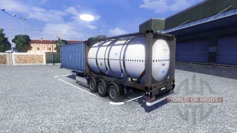 The container semi-trailer for Euro Truck Simulator 2