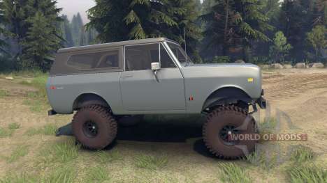 International Scout II 1977 agent silver for Spin Tires