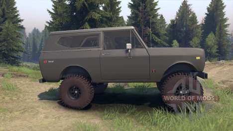 International Scout II 1977 gray for Spin Tires