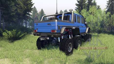 Mercedes-Benz G65 AMG 6x6 Final blue pearl for Spin Tires