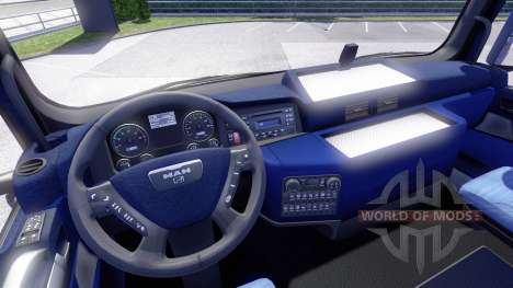 Blue interior, MAN for Euro Truck Simulator 2