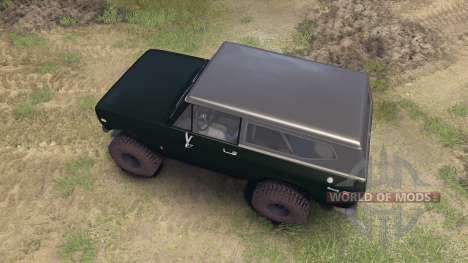 International Scout II 1977 dark green poly for Spin Tires