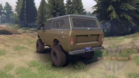 International Scout II 1977 drab green for Spin Tires