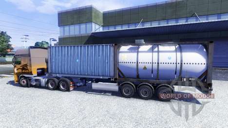 The container semi-trailer for Euro Truck Simulator 2