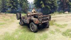 UAZ-469 rusty for Spin Tires