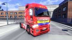 The skin Santa Fe, Colombia on the tractor Majestic for Euro Truck Simulator 2