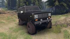 International Scout II 1977 black for Spin Tires