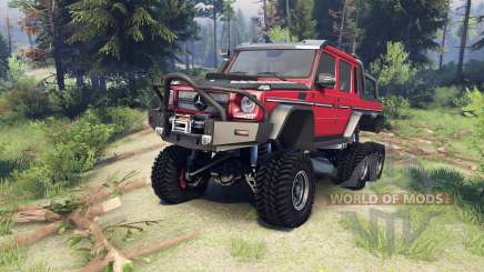 Mercedes-Benz G65 AMG 6x6 Final lemans red for Spin Tires