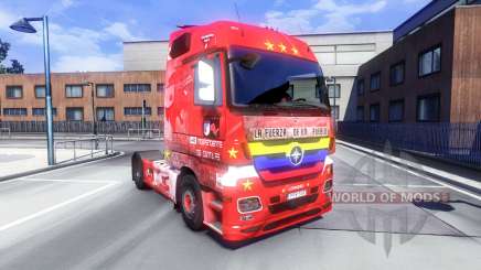 The skin Santa Fe, Colombia on the tractor Majestic for Euro Truck Simulator 2