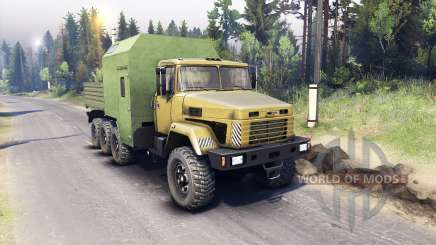 KrAZ-7140 yellow for Spin Tires