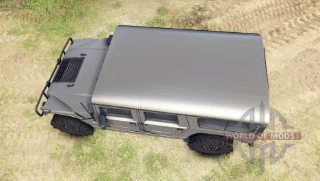 Hummer H1 army grey for Spin Tires
