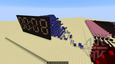 Redstone Calculator and Redstone Digital Clock for Minecraft