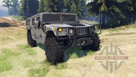 Hummer H1 army grey for Spin Tires