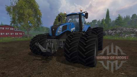 New Holland T8.320 dual wheels for Farming Simulator 2015