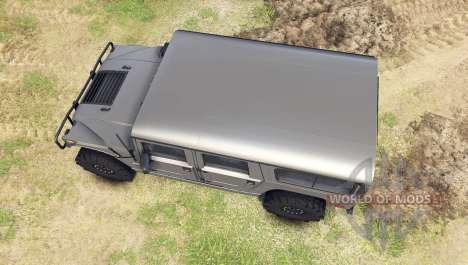 Hummer H1 gray for Spin Tires