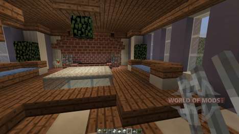 Contemporary colonial mansion for Minecraft