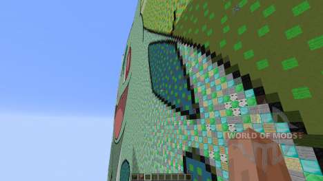 Giant Bulbasaur pixelart for Minecraft