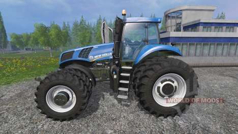 New Holland T8.320 row crop duals for Farming Simulator 2015