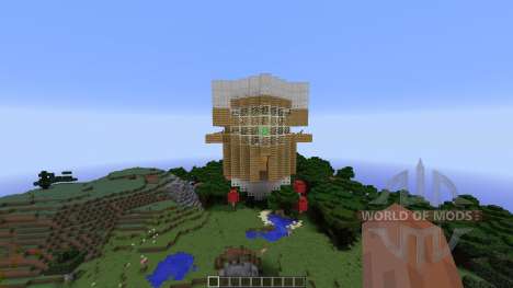 ChargePositive Flying WarShip for Minecraft