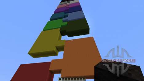 Rainbow tower for Minecraft