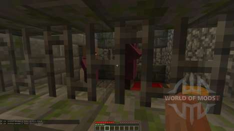 The catacombs in the basement of the prison for Minecraft