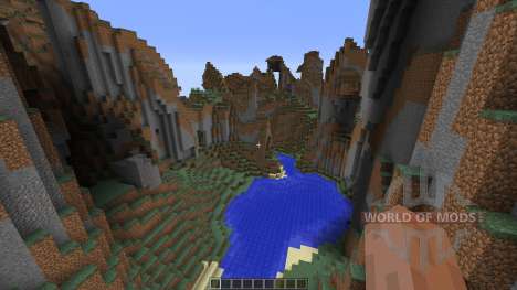 Mountain map for Minecraft
