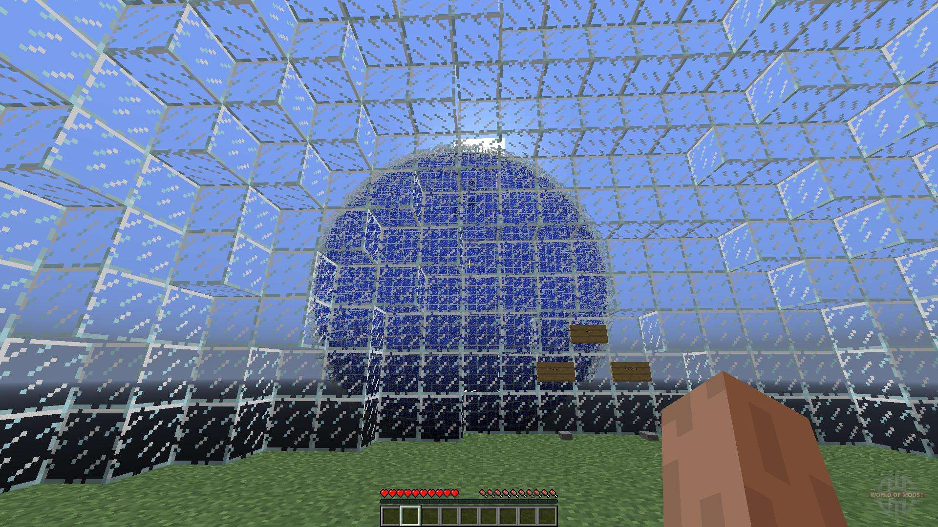 Glass sphere survival for Minecraft