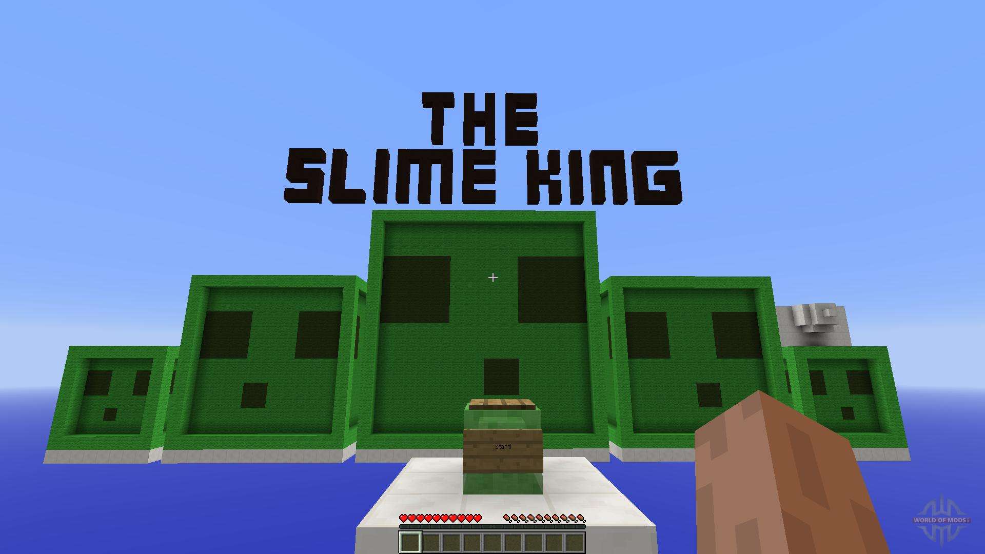 Map The King Slime to play Miniecraft will add 15 levels to complete with o...