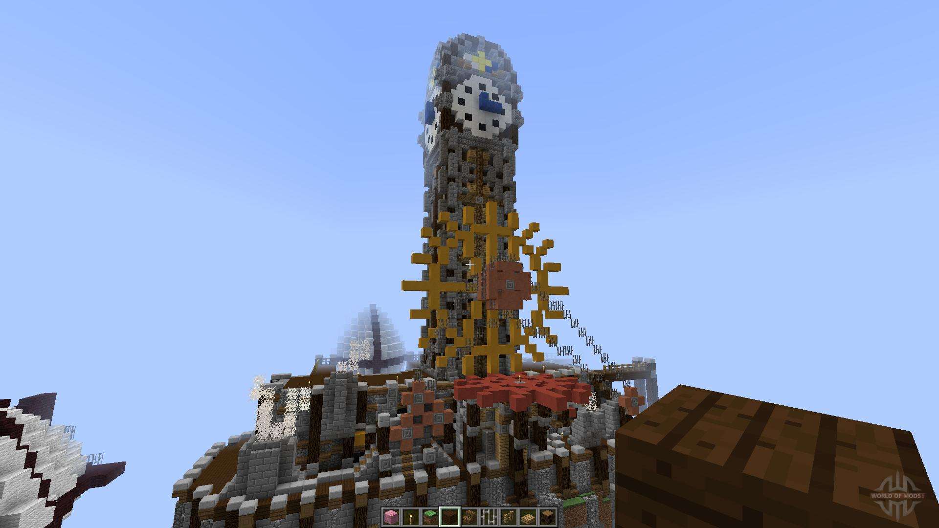 skyisland clock tower minecraft