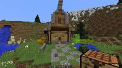 Medieval House on a little Island for Minecraft