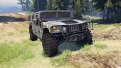 Hummer H1 gray for Spin Tires