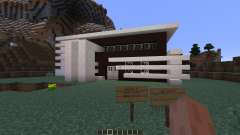 Black White Modern house for Minecraft