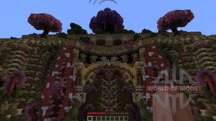 Mushellia Temple of tropical forest for Minecraft